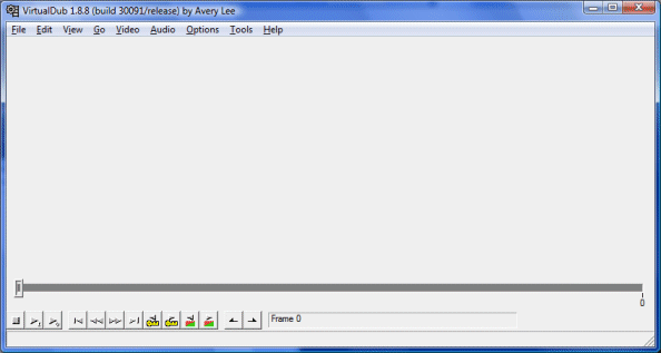 VirtualDub opened the file
